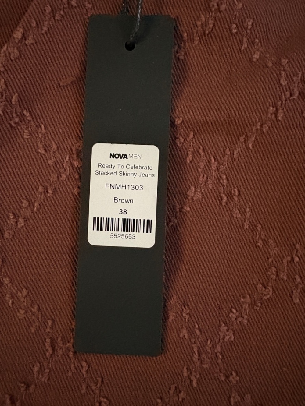 Fashion Nova Men Ready To Celebrate Stacked Skinny Jeans - Brown